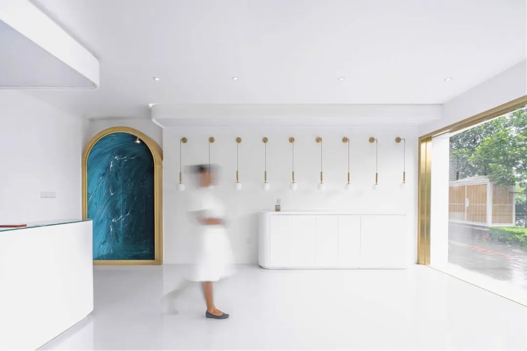 美容院前台设计图片